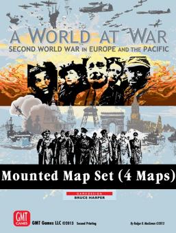 A World at War Mounted Maps 