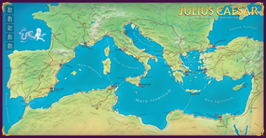 Julius Caesar 48"x26" Deluxe Neoprene Map 