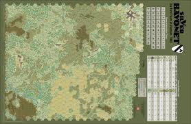 Silver Bayonet, Mounted Map 