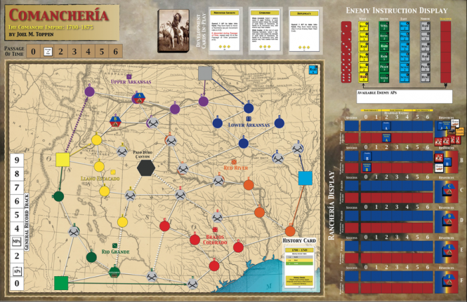 Comanchería: Rise and Fall of the Comanche Empire, Mounted Map 