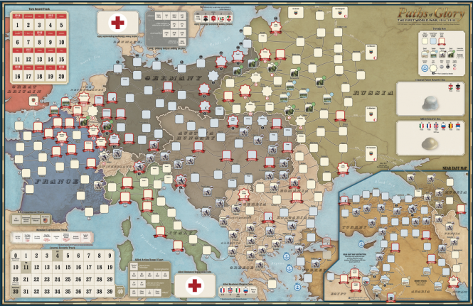 Paths of Glory, Deluxe Edition Mounted Mapboard 